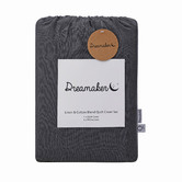 Aldrin Home Charcoal Linen &amp; Cotton Quilt Cover Set