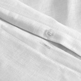 Aldrin Home White Linen &amp; Cotton Quilt Cover Set