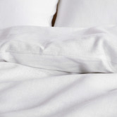 Aldrin Home White Linen &amp; Cotton Quilt Cover Set