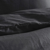 Aldrin Home Charcoal Linen &amp; Cotton Quilt Cover Set