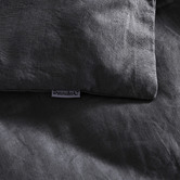 Aldrin Home Charcoal Linen &amp; Cotton Quilt Cover Set