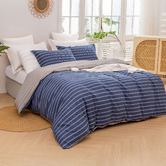 Aldrin Home Amalfi Stripe Cotton Quilt Cover Set