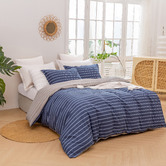 Aldrin Home Amalfi Stripe Cotton Quilt Cover Set