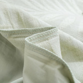 Aldrin Home Sage Leafy Jacquard Cotton Quilt Cover Set