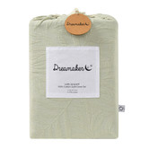 Aldrin Home Sage Leafy Jacquard Cotton Quilt Cover Set