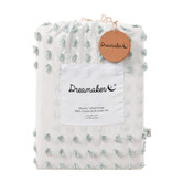 Aldrin Home Seafoam Clovelly Stripe Tufted Quilt Cover Set
