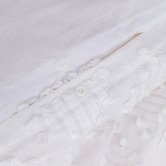 Aldrin Home White Lottie Eyelash Jacquard Quilt Cover Set