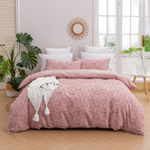 Aldrin Home Rose Lottie Eyelash Jacquard Quilt Cover Set