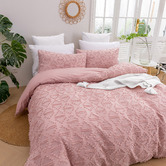 Aldrin Home Rose Lottie Eyelash Jacquard Quilt Cover Set