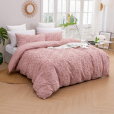 Aldrin Home Rose Lottie Eyelash Jacquard Quilt Cover Set