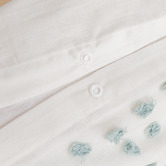 Aldrin Home Seafoam Clovelly Stripe Tufted Quilt Cover Set