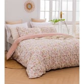 Aldrin Home Cottage Flowers Reversible Cotton Quilt Cover Set