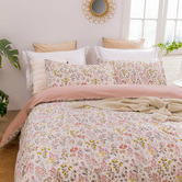 Aldrin Home Cottage Flowers Reversible Cotton Quilt Cover Set