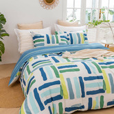 Aldrin Home Rio Reversible Cotton Quilt Cover Set