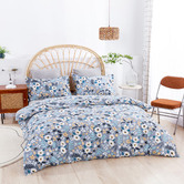 Dreamaker Grey Alice Cotton Quilt Cover Set