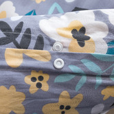 Dreamaker Grey Alice Cotton Quilt Cover Set