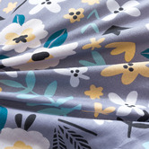 Dreamaker Grey Alice Cotton Quilt Cover Set