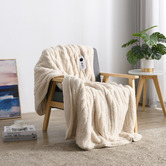 Aldrin Home Sherpa &amp; Fleece Reversible Heated Throw
