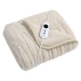 Aldrin Home Sherpa &amp; Fleece Reversible Heated Throw