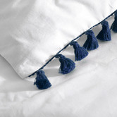 Aldrin Home Navy Liberty Cotton Quilt Cover Set