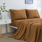Aldrin Home Micro Flannel Knitted Velvet Sheet Set