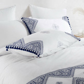 Aldrin Home Navy Liberty Cotton Quilt Cover Set