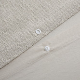Aldrin Home Natural Herringbone Cotton Quilt Cover Set