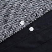 Aldrin Home Charcoal Herringbone Cotton Quilt Cover Set