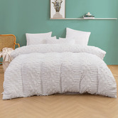 Aldrin Home White Fletcher Quilt Cover Set