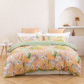 Aldrin Home Peach Lily Cotton Sateen Reversible Quilt Cover