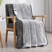 Aldrin Home Faux Mink Heated Throw