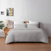 Aldrin Home Light Grey Cotton Comforter Set