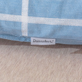Aldrin Home Blue Chequered Cotton Comforter Set