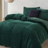 Aldrin Home Emerald Embossed Quilt Cover Set