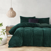 Aldrin Home Emerald Embossed Quilt Cover Set