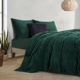 Aldrin Home Emerald Embossed Quilt Cover Set