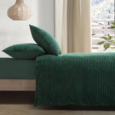 Aldrin Home Emerald Embossed Quilt Cover Set
