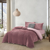 Aldrin Home Blush Embossed Quilt Cover Set