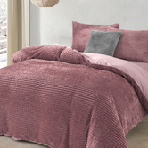 Aldrin Home Blush Embossed Quilt Cover Set