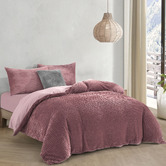Aldrin Home Blush Embossed Quilt Cover Set
