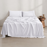 Dreamaker Washed Microfibre Sheet Set