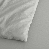 Aldrin Home Dove Grey Washed Microfibre Quilt Cover Set
