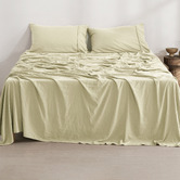 Dreamaker Washed Microfibre Sheet Set