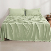 Dreamaker Washed Microfibre Sheet Set