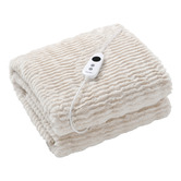 Aldrin Home Eyelash Fleece Reversible Heated Throw
