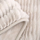 Aldrin Home Eyelash Fleece Reversible Heated Throw