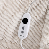 Aldrin Home Eyelash Fleece Reversible Heated Throw