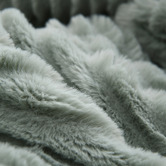 Aldrin Home Eyelash Fleece Reversible Heated Throw