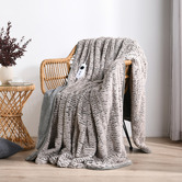 Aldrin Home Chinchilla Faux Fur Heated Throw