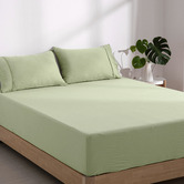 Aldrin Home Washed Microfibre Fitted Sheet Set